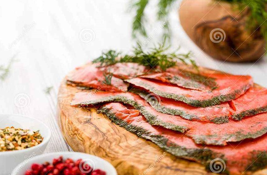 熏制鲑鱼 smoked salmon