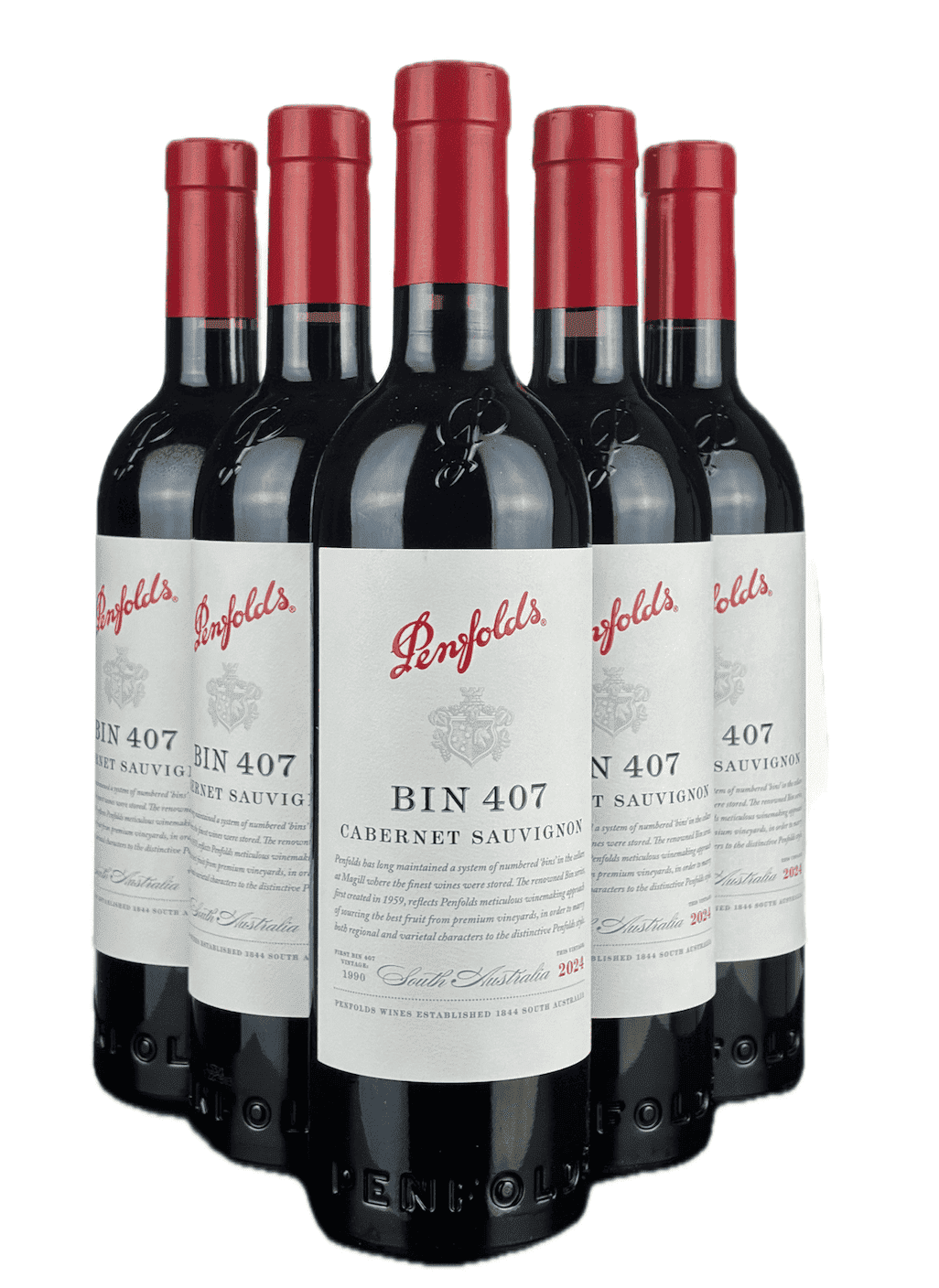 奔富 Bin 407 赤霞珠 2024（木塞） 整箱 6 支促销裝